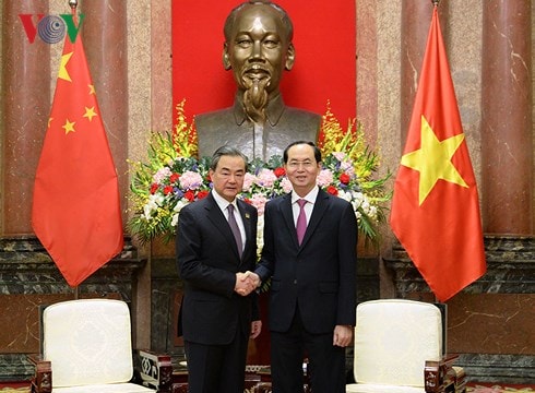 Chủ tịch nước đề nghị hai bên Việt - Trung xử lý tốt vấn đề trên biển