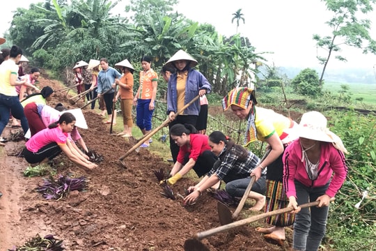 Phụ nữ Nghĩa Đàn phát động phong trào “chung tay xây dựng nông thôn mới”