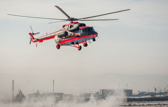 Rơi trực thăng ở Nga, 6 người thiệt mạng