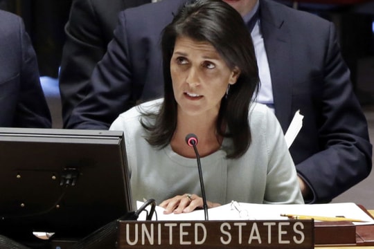 Đại sứ Nikky Haley tuyên bố Syria không xứng đáng đàm phán với Mỹ
