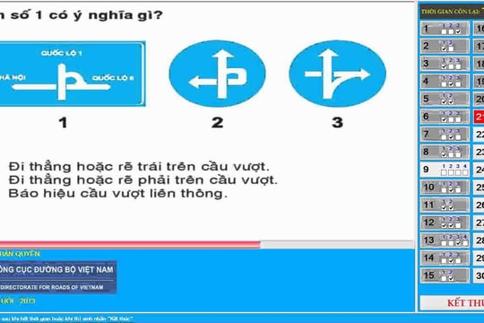Tháng 7/2018 sẽ tăng số lượng trong bộ câu hỏi thi sát hạch lái xe?