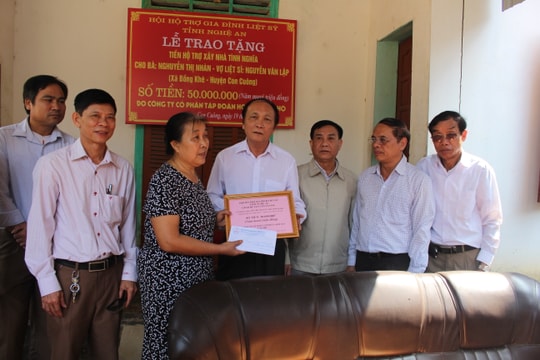 Các hoạt động hỗ trợ gia đình chính sách, người nghèo