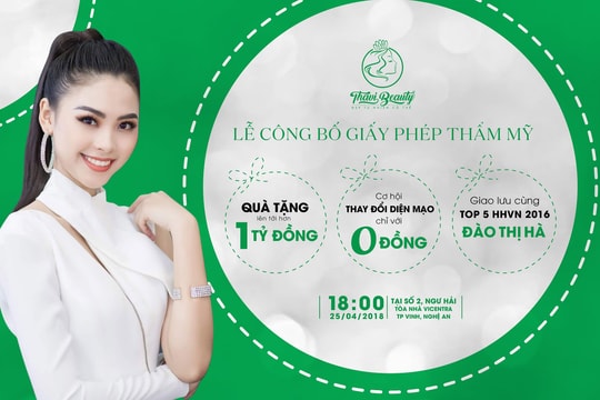 Ưu đãi lên tới 1 tỷ đồng tại sự kiện có 1-0-2 của Thẩm mỹ viện Thavi Beauty