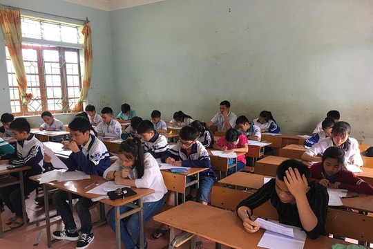 931 học sinh Tân Kỳ thi kiểm định chất lượng khối 6,7,8