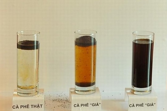 Cách phân biệt cà phê không trộn tạp chất hoặc tẩm nhuộm