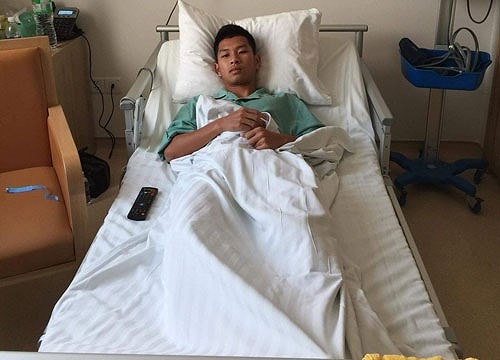 Đạp gãy xương sườn cầu thủ Khánh Hòa, Hải Huy bị treo giò 3 trận