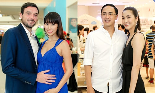 Hà Anh, Tăng Thanh Hà tình tứ sánh đôi ông xã đi sự kiện