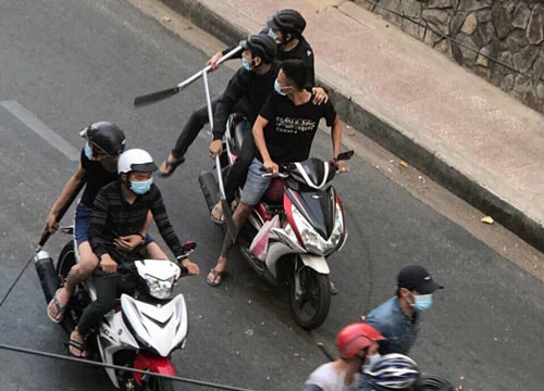 Hơn 30 người hỗn chiến bằng mã tấu ở trung tâm Sài Gòn