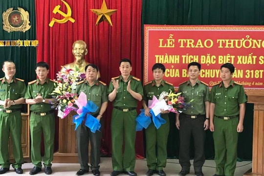 Thưởng nóng Ban Chuyên án phá vụ “Trộm cắp sắt thép tại Trang trại chăn nuôi lợn“