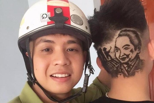 Chàng trai Nghệ An với tài khắc họa chân dung lên tóc