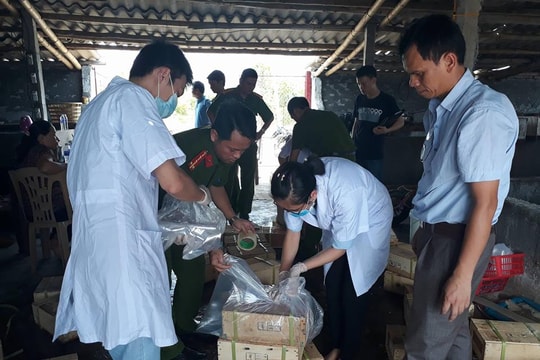 Diễn Châu: Bắt giữ 3,6 tấn sứa sử dụng chất bảo quản không rõ nguồn gốc 