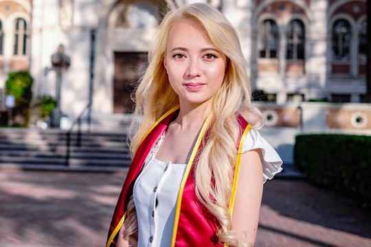 'Bé' Xuân Nghi vừa tốt nghiệp đại học nổi tiếng ở Mỹ