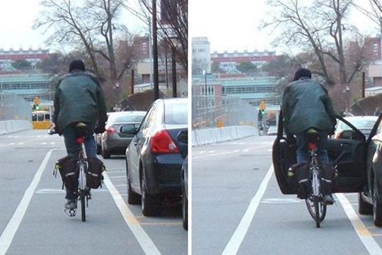 Cách mở cửa ô tô an toàn không gây tai nạn cho người đi đường