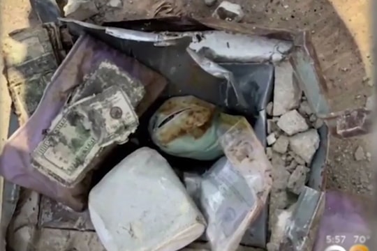 Làm vườn, hai vợ chồng phát hiện chiếc hộp chứa tiền, vàng và kim cương 