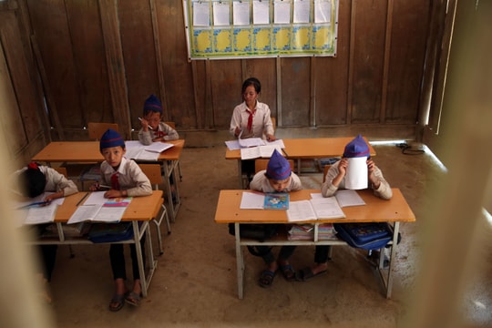 Lớp học sỹ số 6 ở điểm trường rẻo cao 