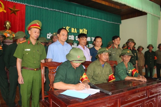 Ra mắt CLB Cựu chiến binh với công tác đảm bảo ANTT