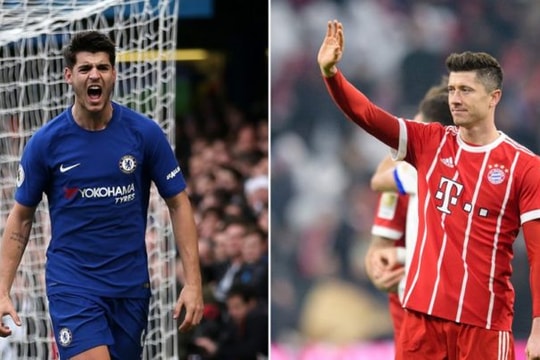 Ronaldo dẫn đầu danh sách 100 VĐV nổi tiếng thế giới, Chelsea bán Morata để tậu Lewandowsk