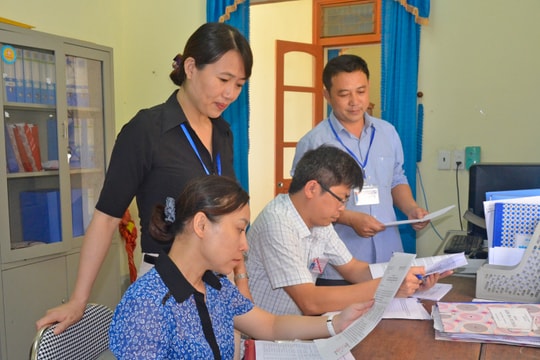 Một số xã chưa niêm yết đầy đủ các thủ tục hành chính 