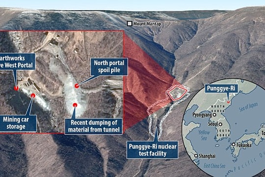 Bãi thử hạt nhân Triều Tiên trở thành điều quá khứ