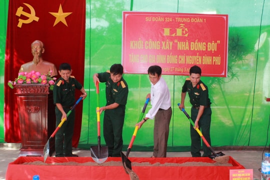Hỗ trợ 70 triệu đồng xây dựng “nhà đồng đội” ở Thanh Chương