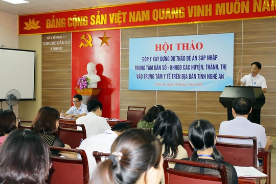 Cần có lộ trình phù hợp khi sáp nhập các Trung tâm Dân số - KHHGĐ