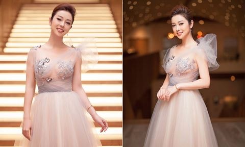 'Gái ba con' Jennifer Phạm khoe vòng 1 quyến rũ với váy xuyên thấu