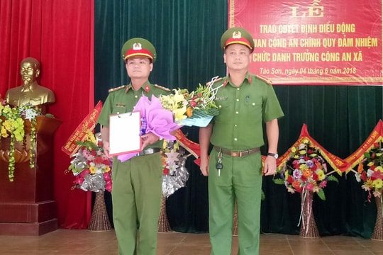 Anh Sơn: Điều động cán bộ Công an huyện về làm Trưởng công an xã 