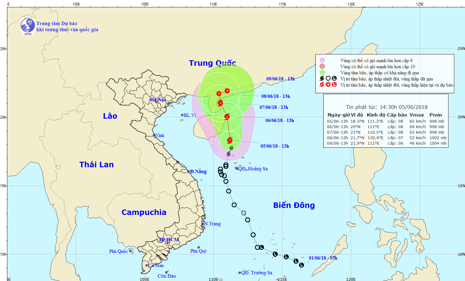 Tin bão gần bờ: Cơn bão số 2