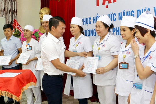 82 học viên tham gia tập huấn phương pháp phục hồi chức năng cho người khuyết tật