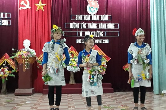 1.000 ĐVTN Anh Sơn tham gia sinh hoạt toàn Đoàn với chủ đề môi trường