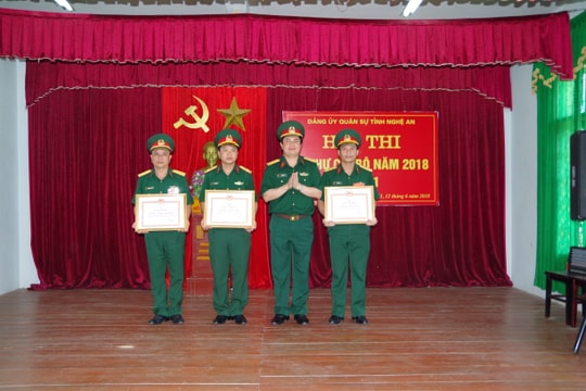 Đảng bộ Quân sự tỉnh: Tổ chức Hội thi Bí thư chi bộ giỏi 