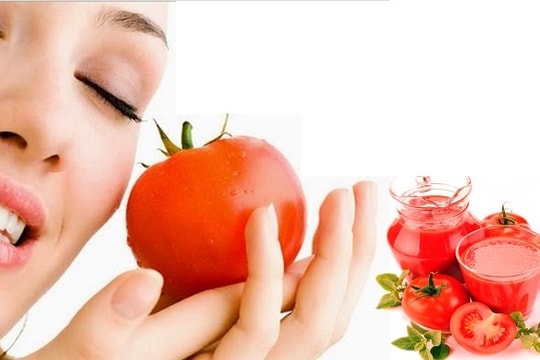 Cà chua thu nhỏ lỗ chân lông, trị mụn đầu đen