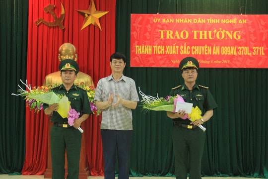 Khen thưởng Bộ đội Biên phòng Nghệ An triệt phá nhiều chuyên án ma túy lớn