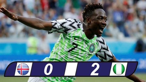 Musa lập cú đúp, Nigeria cứu vãn cơ hội đi tiếp cho Argentina