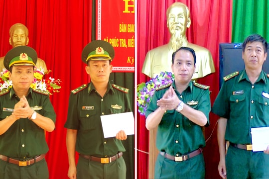 Nghệ An: Trao quyết định bổ nhiệm hai Đồn trưởng Đồn Biên phòng