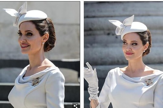 Angelina Jolie đẹp quý phái, nổi bật trên đường phố London