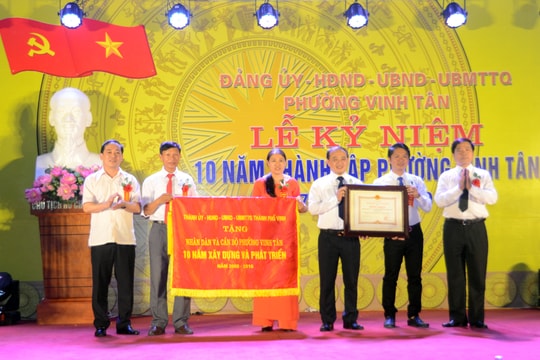 Phường Vinh Tân (TP. Vinh) tổ chức kỷ niệm 10 năm thành lập 