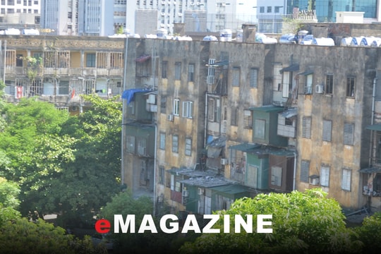 Các nhà Khu chung cư Quang Trung cũ đã ở mức nguy hiểm cấp độ C! 