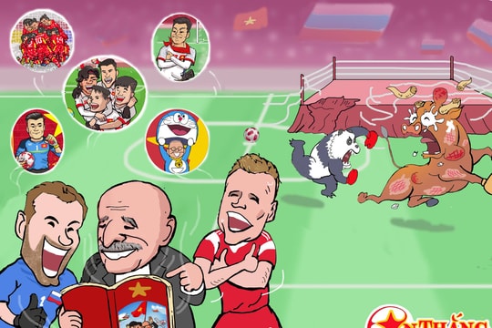 Biếm họa World Cup: “Lối chơi U23 Việt Nam lên ngôi và nỗi buồn Messi, Ronaldo“