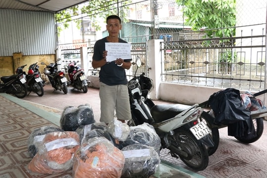 Dùng xe máy kéo hơn 2 tạ thuốc nổ đi tiêu thụ