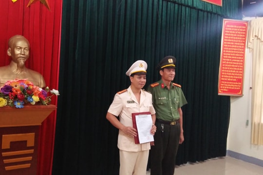 Huyện Đô Lương có Phó trưởng Công an huyện mới