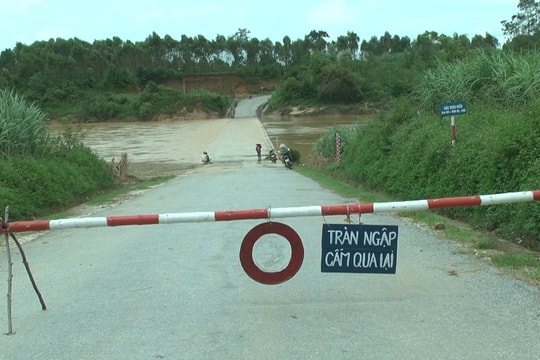 Nhiều địa phương ở Nghĩa Đàn bị chia cắt, cô lập do mưa lớn