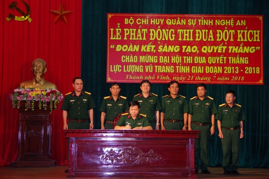 Phát động thi đua đột kích chào mừng Đại hội thi đua quyết thắng