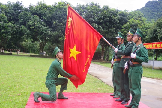 Bộ Chỉ huy BĐBP Nghệ An tuyên thệ chiến sỹ mới năm 2018