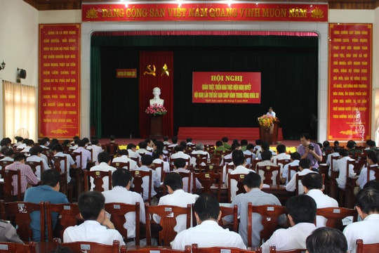 Nghi Lộc: Học tập, quán triệt, triển khai thực hiện Nghị quyết Trung ương 7 (khóa XII)