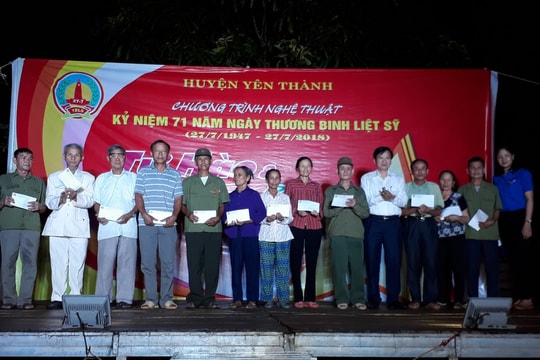 Huyện Yên Thành tổ chức lễ tri ân các anh hùng liệt sỹ