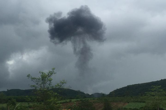 Máy bay quân sự rơi ở Nghệ An, 2 phi công hy sinh