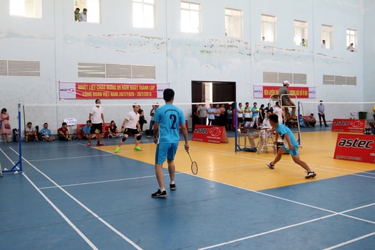 166 VĐV tham gia giải thể thao Công đoàn Viên chức Nghệ An năm 2018