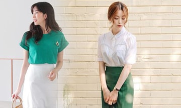 Cách phối đồ dạo phố không thể bỏ qua cùng sắc xanh lá, xanh ngọc