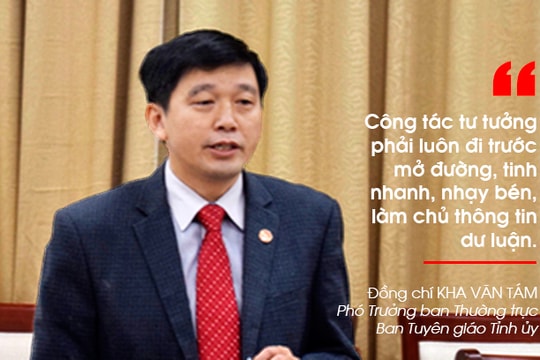 Công tác tuyên giáo phải luôn đi trước mở đường